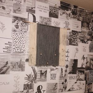 Minimalist Beaded Wall Hanging Decor